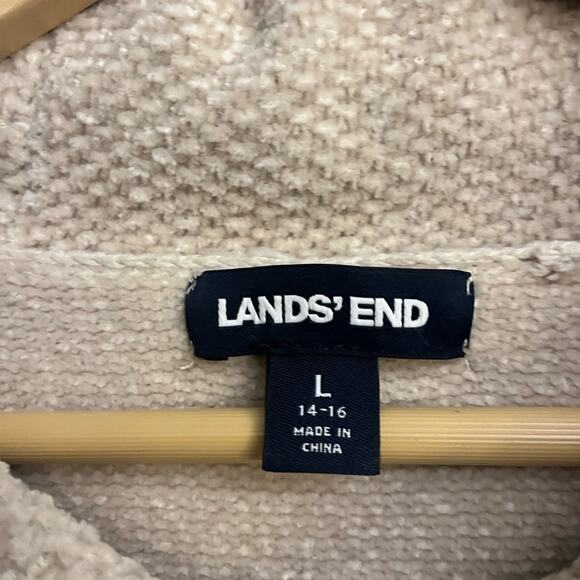 Lands’ End Chenille Cowl Neck Sweater - Picture 2 of 3